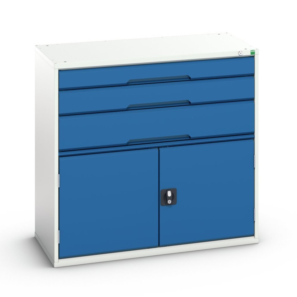 Product image no. 1: bott verso drawer cabinet with hinged door, with 3 drawers and shelf, WxDxH: 1050 x 550 x 1000 mm