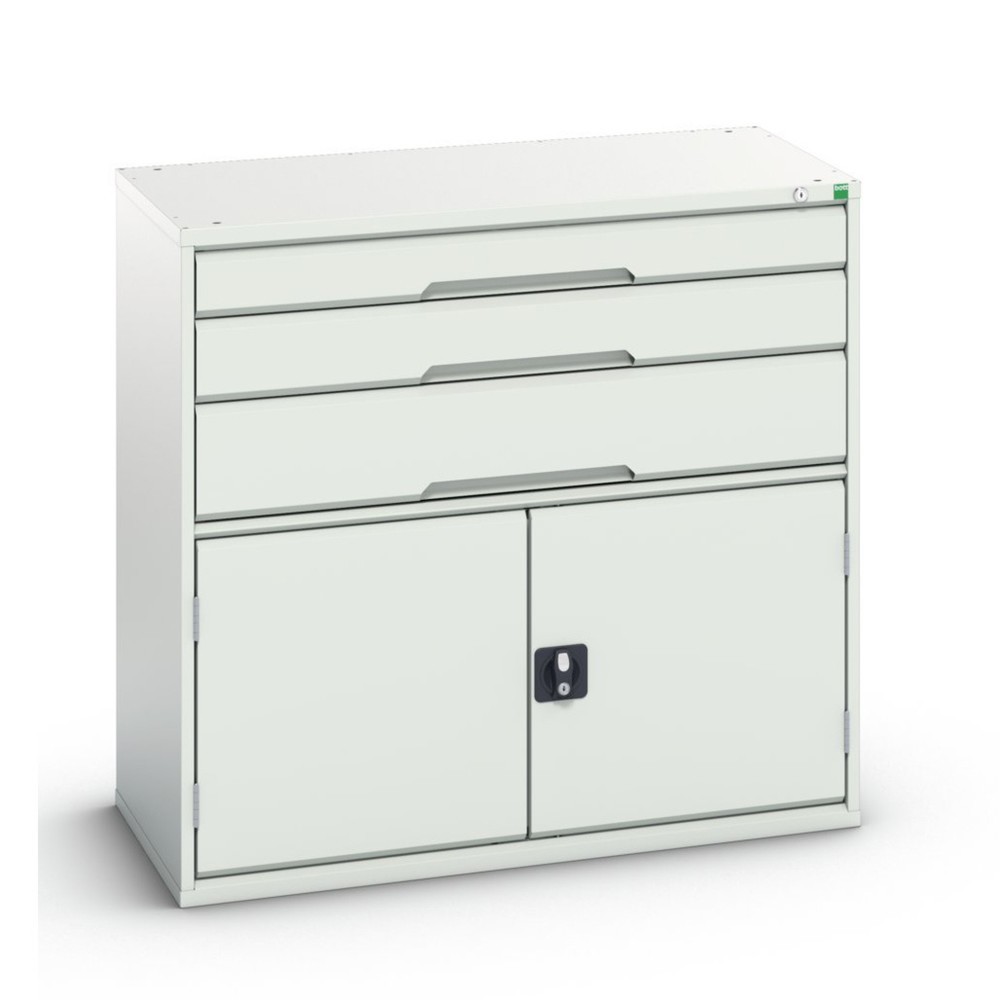 Product image no. 1: bott verso drawer cabinet with hinged door, with 3 drawers and shelf, WxDxH: 1050 x 550 x 1000 mm