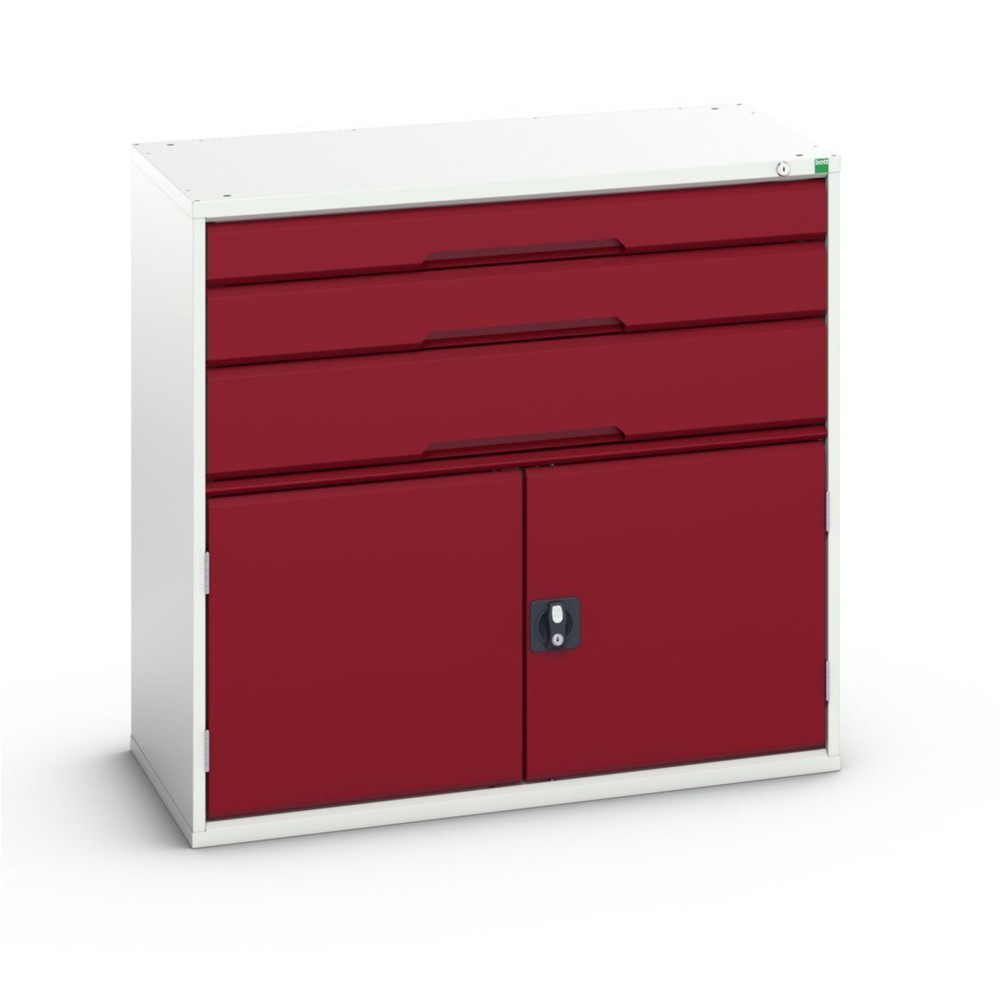 Product image no. 1: bott verso drawer cabinet with hinged door, with 3 drawers and shelf, WxDxH: 1050 x 550 x 1000 mm