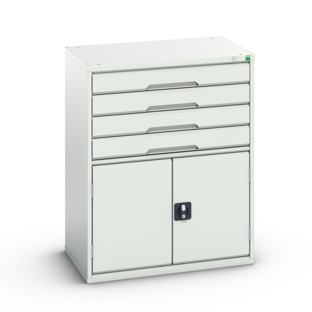 Product image no. 1: bott verso drawer cabinet with hinged door, with 4 drawers and shelf, WxDxH: 800 x 550 x 1000 mm