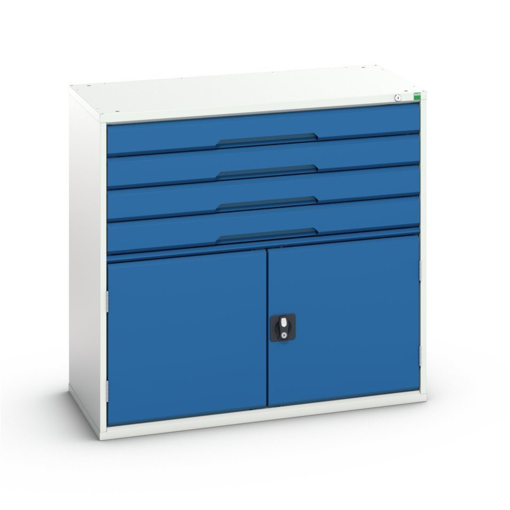 Product image no. 1: bott verso drawer cabinet with hinged door, with 4 drawers and shelf, WxDxH: 1050 x 550 x 1000 mm