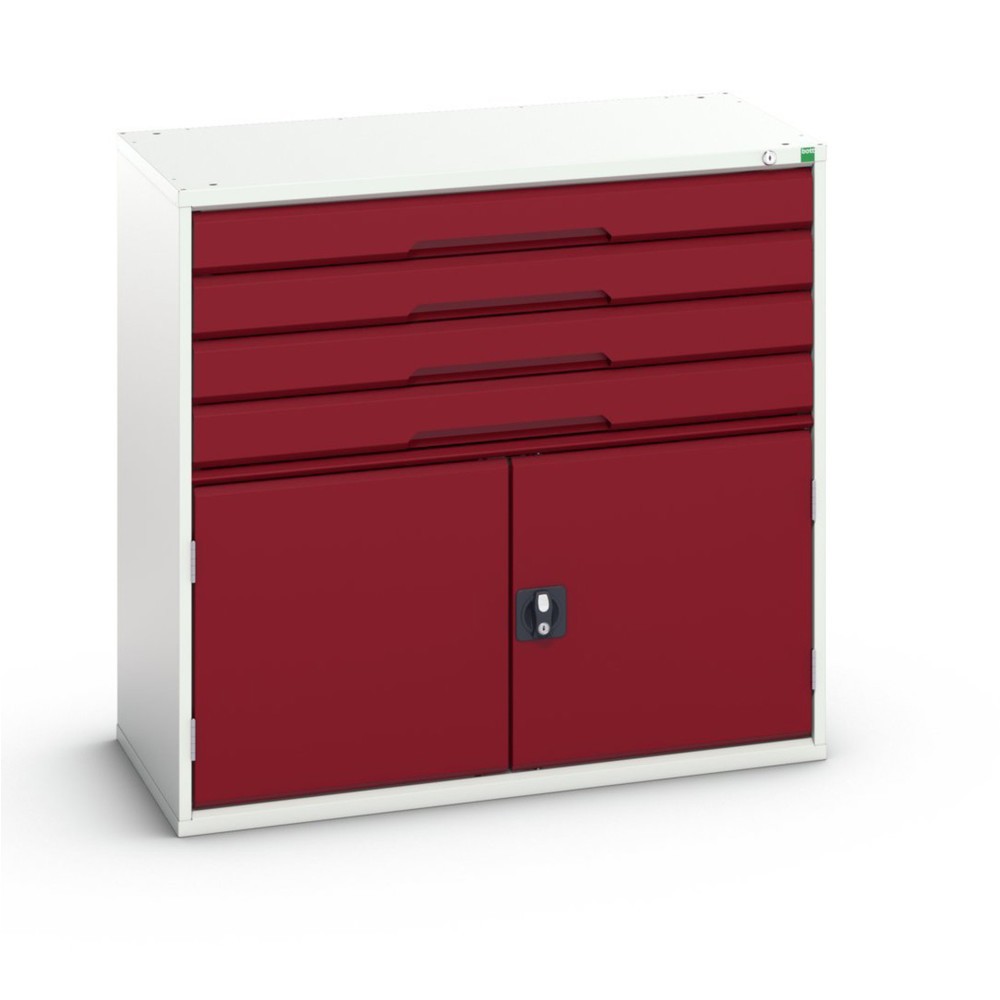 Product image no. 1: bott verso drawer cabinet with hinged door, with 4 drawers and shelf, WxDxH: 1050 x 550 x 1000 mm
