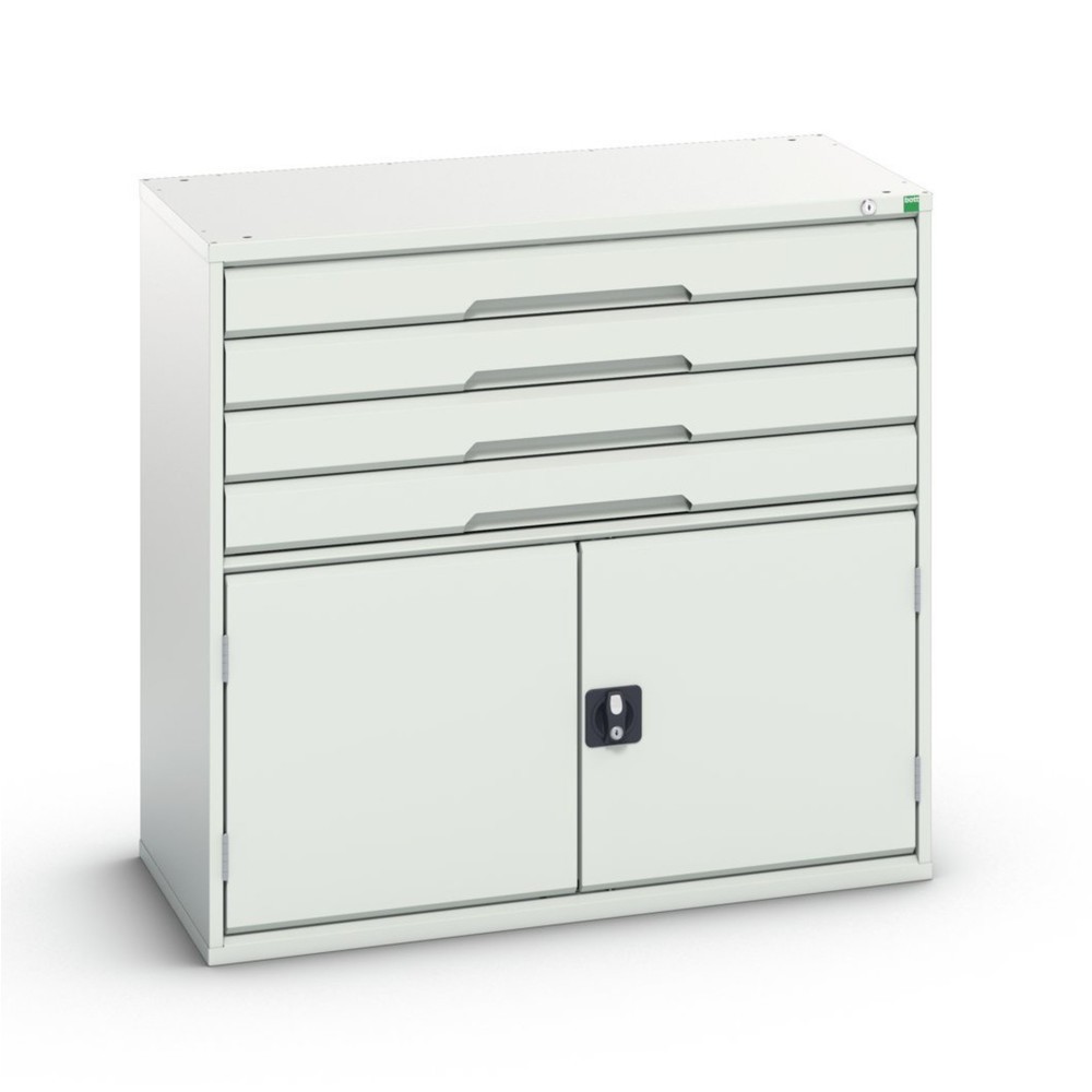 Product image no. 1: bott verso drawer cabinet with hinged door, with 4 drawers and shelf, WxDxH: 1050 x 550 x 1000 mm