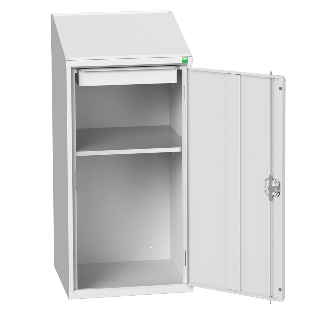 Product image no. 1: bott verso Economy desk with 1 shelf, 1 drawer, WxDxH: 525 x 550 x 1130 mm