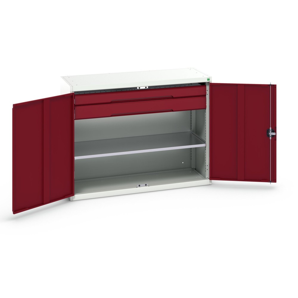 Product image no. 1: bott verso side cabinet with drawers, with 1 shelf and 2 drawers, WxDxH: 1300 x 550 x 1000 mm