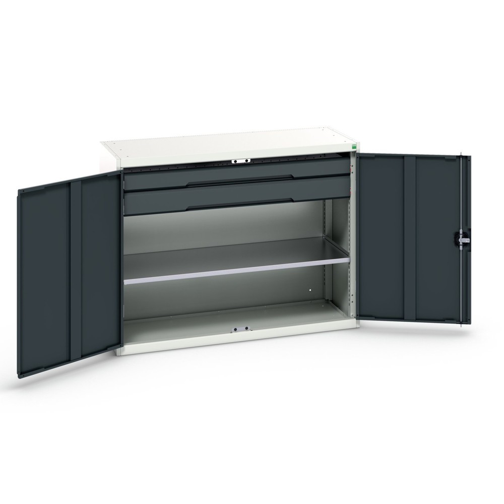 Product image no. 1: bott verso side cabinet with drawers, with 1 shelf and 2 drawers, WxDxH: 1300 x 550 x 1000 mm