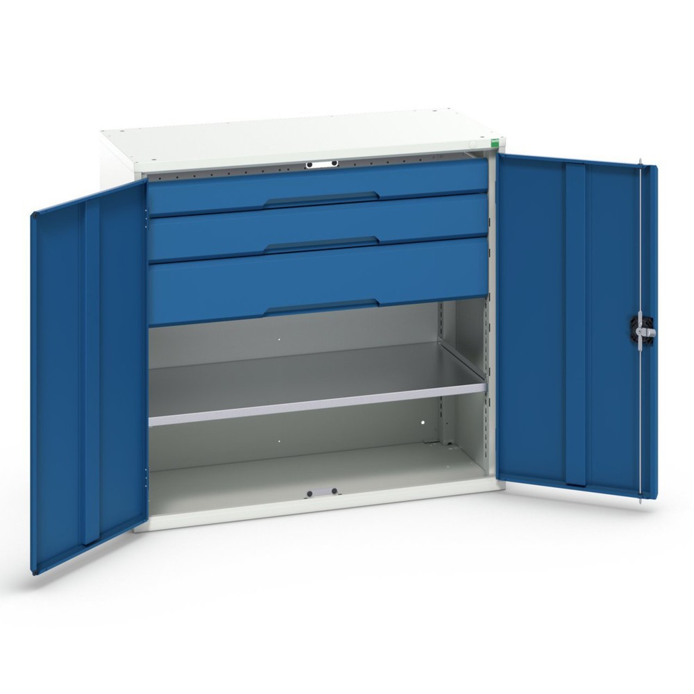 Product image no. 1: bott verso side cabinet with drawers, with 1 shelf and 3 drawers, WxDxH: 1050 x 550 x 1000 mm