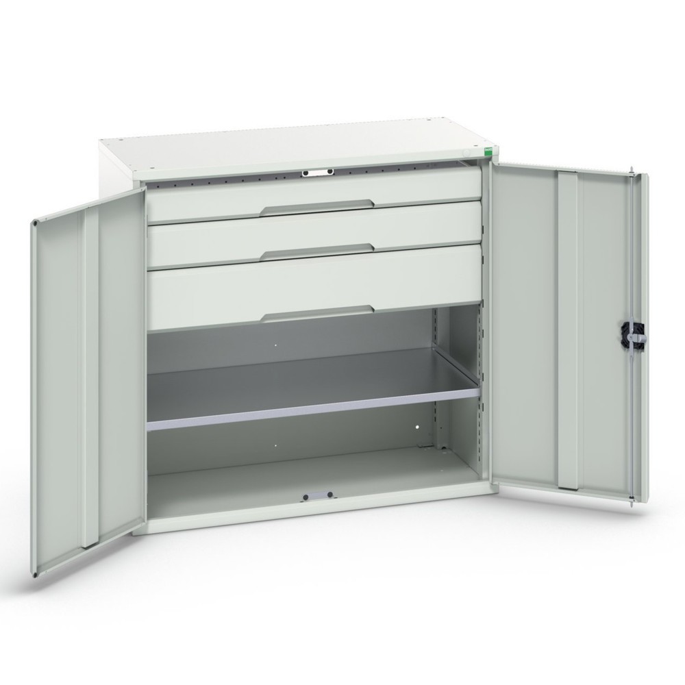 Product image no. 1: bott verso side cabinet with drawers, with 1 shelf and 3 drawers, WxDxH: 1050 x 550 x 1000 mm