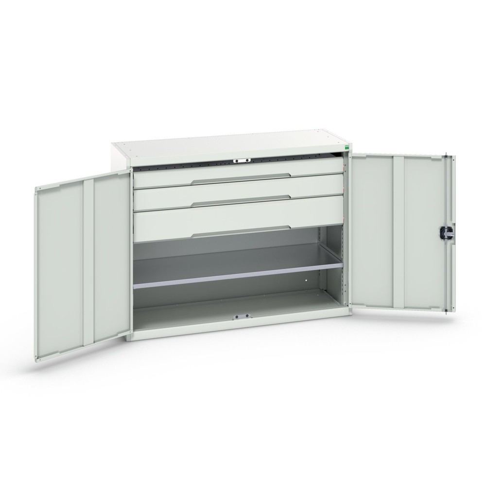 Product image no. 1: bott verso side cabinet with drawers, with 1 shelf and 3 drawers, WxDxH: 1300 x 550 x 1000 mm