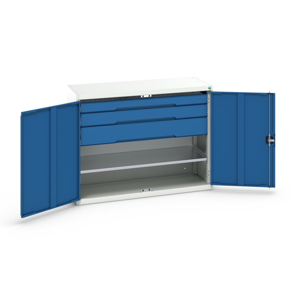 Product image no. 1: bott verso side cabinet with drawers, with 1 shelf and 3 drawers, WxDxH: 1300 x 550 x 1000 mm