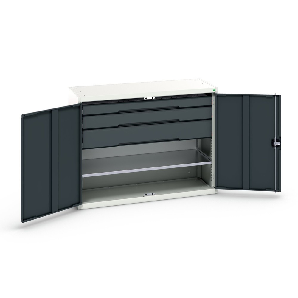 Product image no. 1: bott verso side cabinet with drawers, with 1 shelf and 3 drawers, WxDxH: 1300 x 550 x 1000 mm