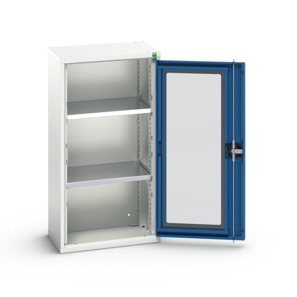 Produktabbildung Nr. 1: bott verso hinged door cabinet with see-through panel, with 2 shelves, WxDxH: 525 x 350 x 1000 mm