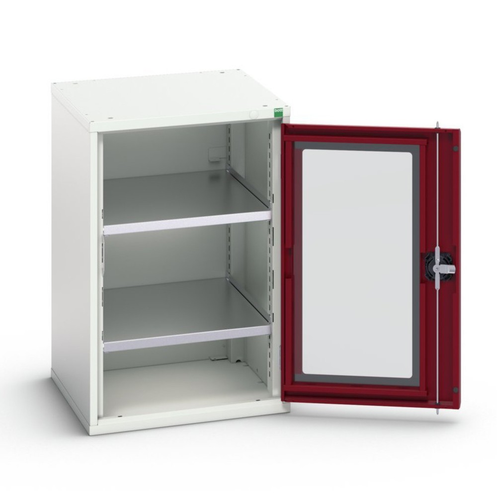 Product image no. 1: bott verso side cabinet with see-through panel, with 2 shelves, WxDxH: 525 x 550 x 800 mm