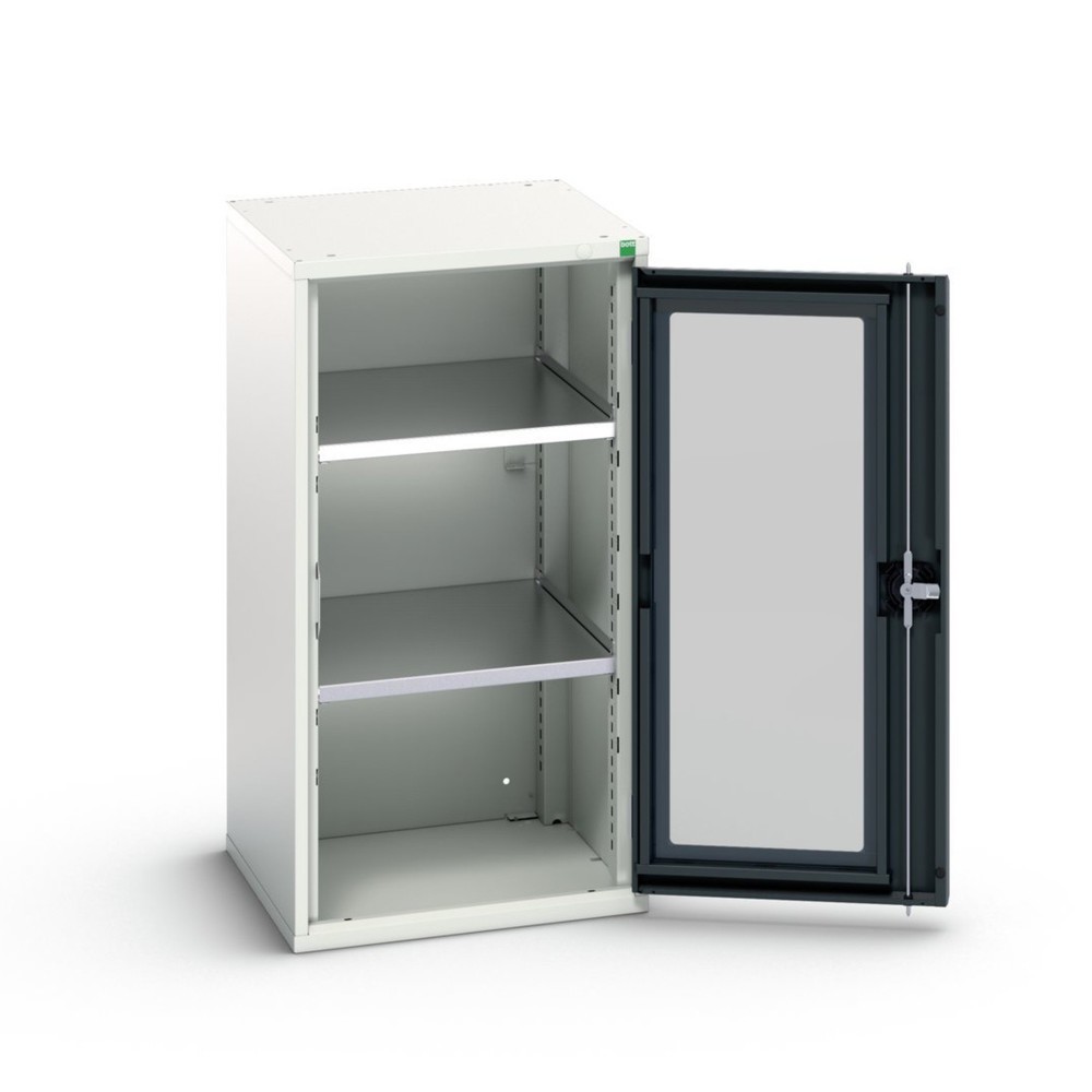 Product image no. 1: bott verso side cabinet with see-through panel, with 2 shelves, WxDxH: 525 x 550 x 1000 mm