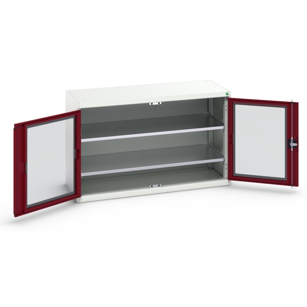 Product image no. 1: bott verso side cabinet with see-through panel, with 2 shelves, WxDxH: 1300 x 550 x 800 mm