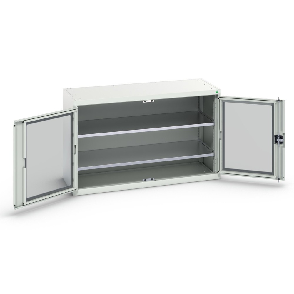 Product image no. 1: bott verso side cabinet with see-through panel, with 2 shelves, WxDxH: 1300 x 550 x 800 mm