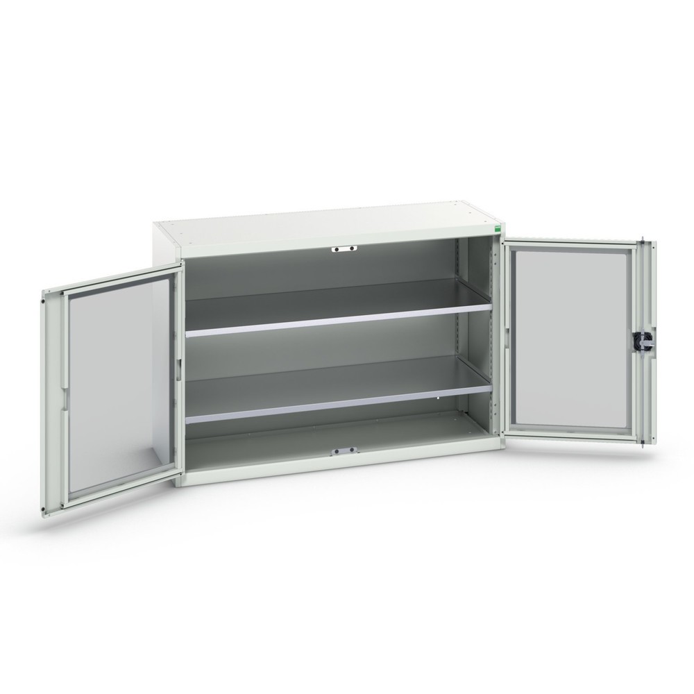 Product image no. 1: bott verso side cabinet with see-through panel, with 2 shelves, WxDxH: 1300 x 550 x 900 mm