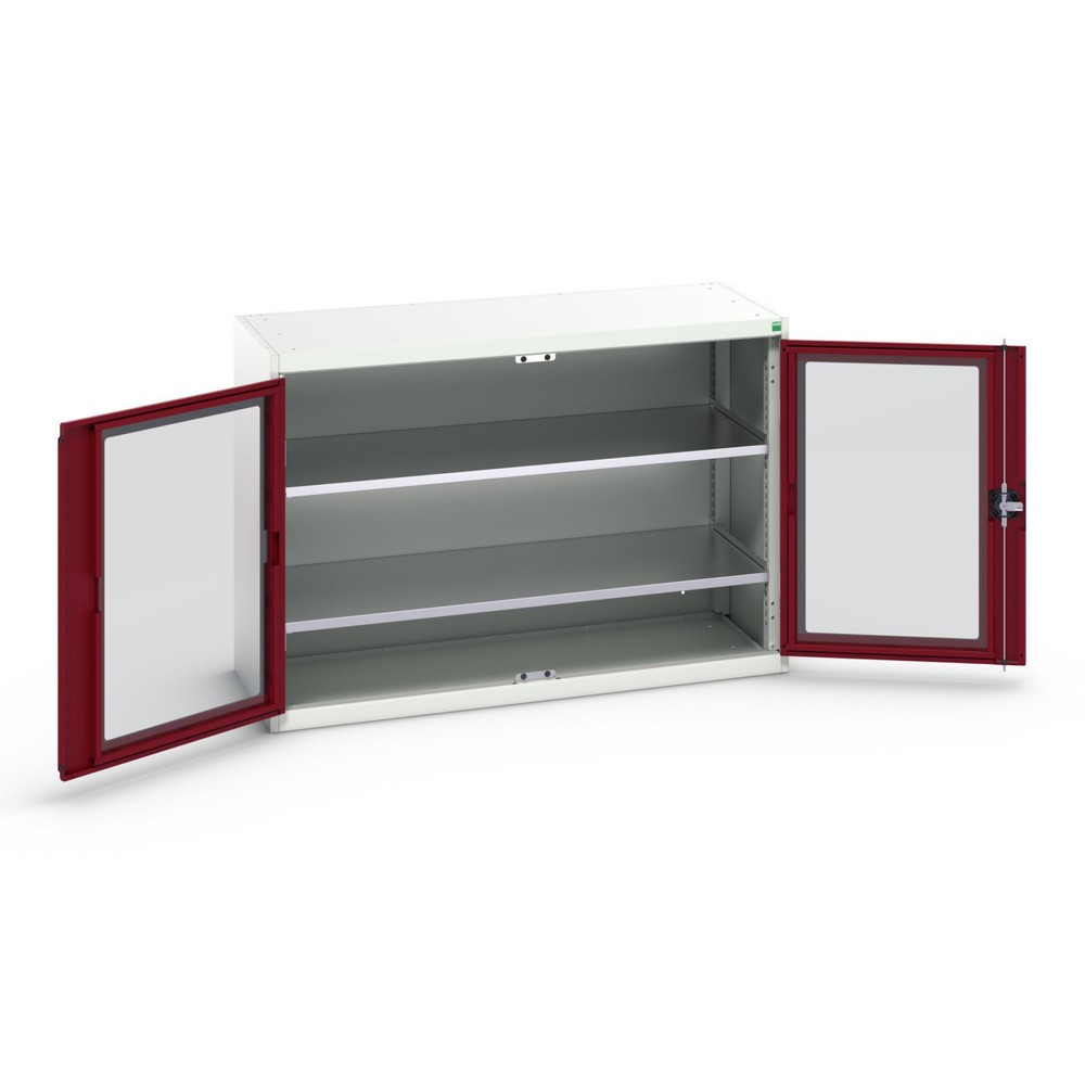 Product image no. 1: bott verso side cabinet with see-through panel, with 2 shelves, WxDxH: 1300 x 550 x 900 mm