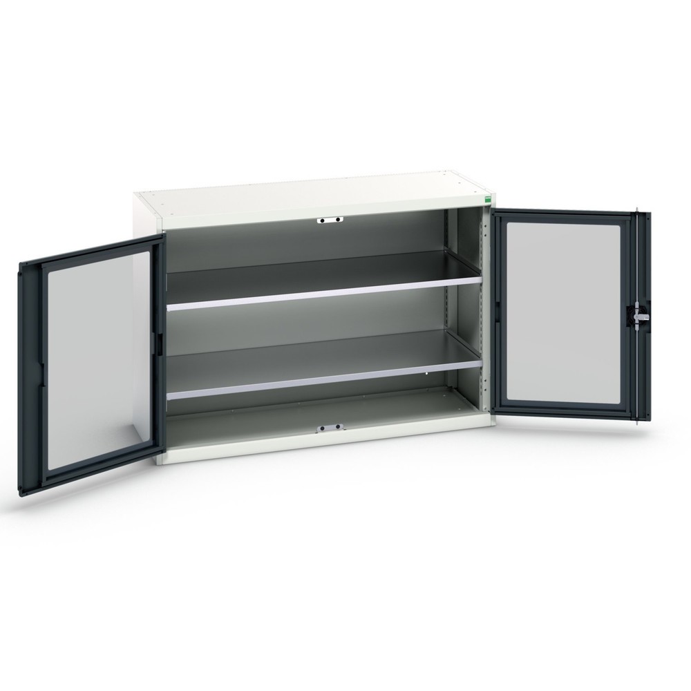 Product image no. 1: bott verso side cabinet with see-through panel, with 2 shelves, WxDxH: 1300 x 550 x 900 mm