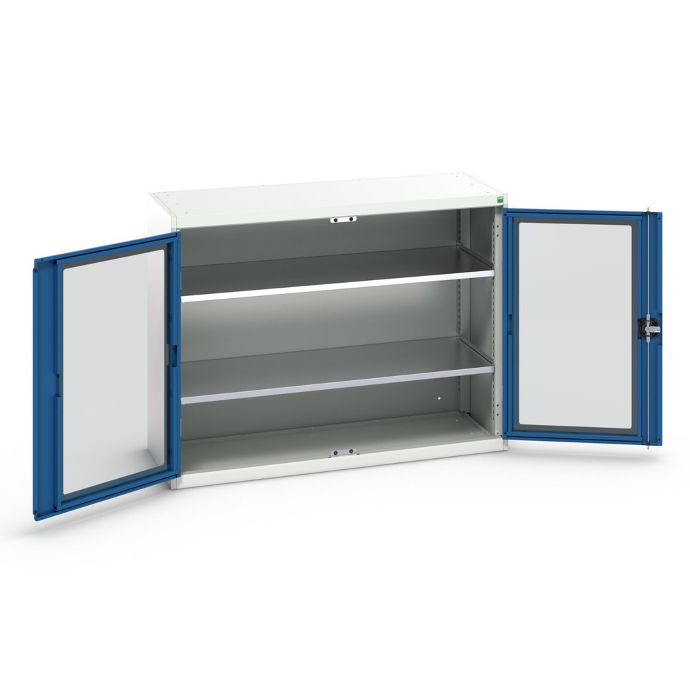 Product image no. 1: bott verso side cabinet with see-through panel, with 2 shelves, WxDxH: 1300 x 550 x 1000 mm