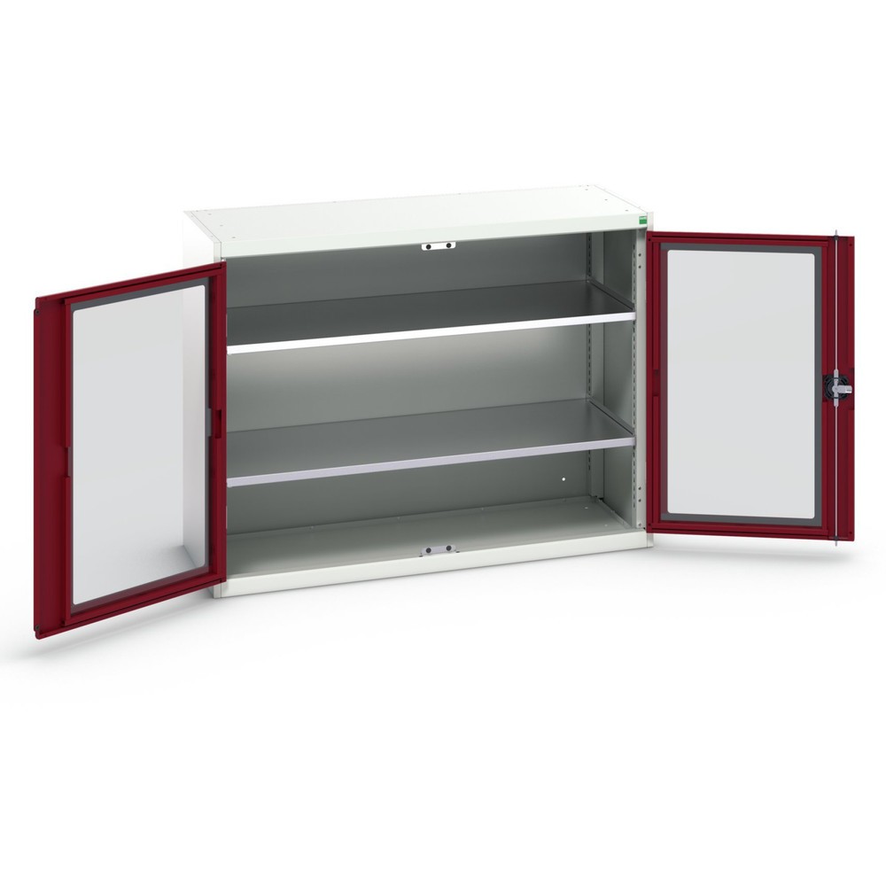 Product image no. 1: bott verso side cabinet with see-through panel, with 2 shelves, WxDxH: 1300 x 550 x 1000 mm