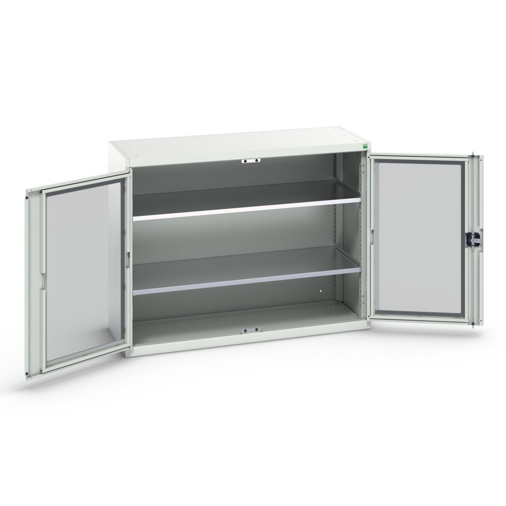 Product image no. 1: bott verso side cabinet with see-through panel, with 2 shelves, WxDxH: 1300 x 550 x 1000 mm