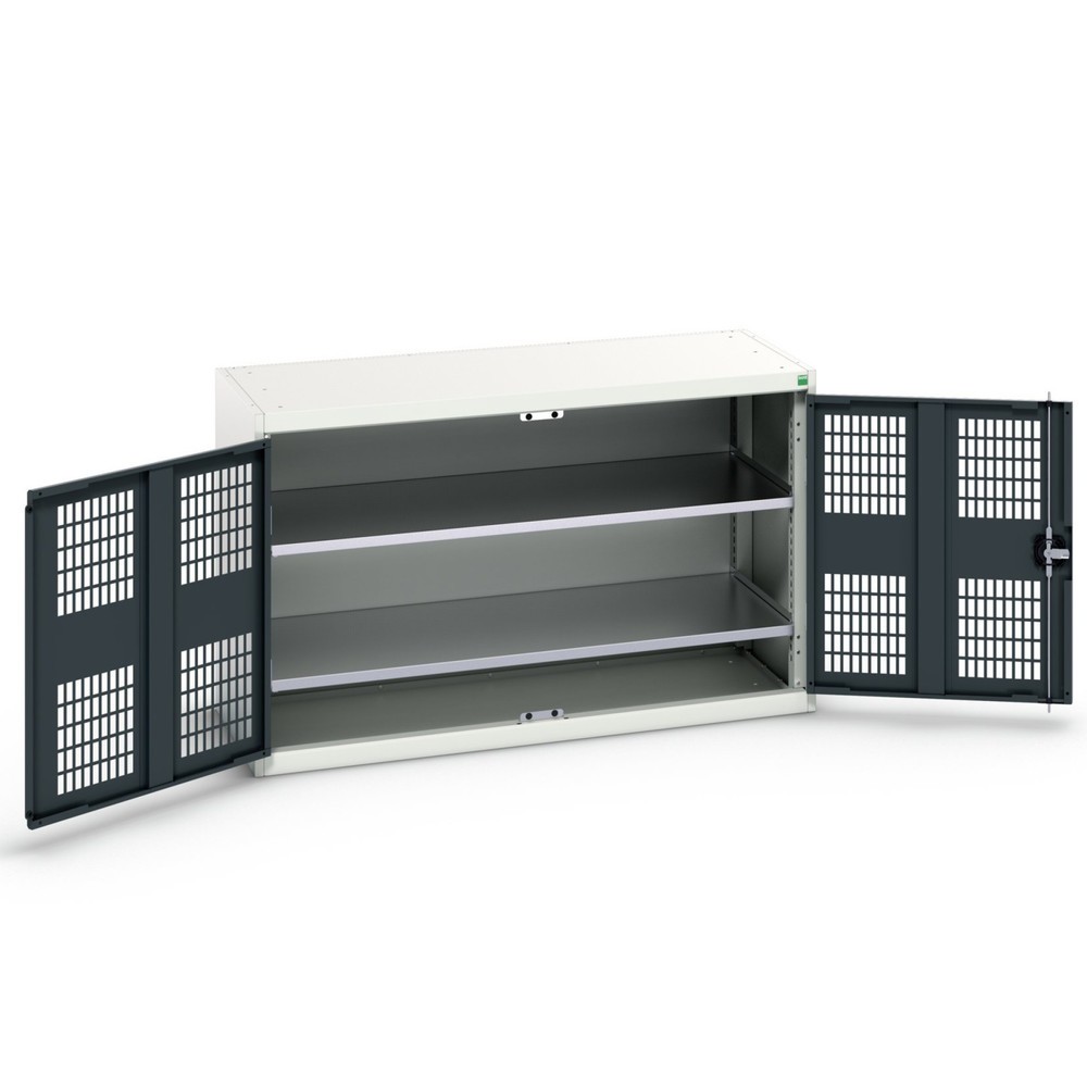 Product image no. 1: bott verso hinged door cabinet with ventilation, with 2 shelves, WxDxH: 1300 x 550 x 800 mm