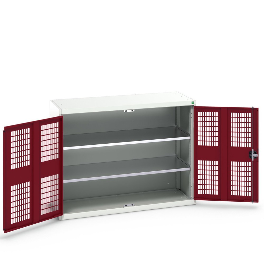 Product image no. 1: bott verso hinged door cabinet with ventilation, with 2 shelves, WxDxH: 1300 x 550 x 1000 mm