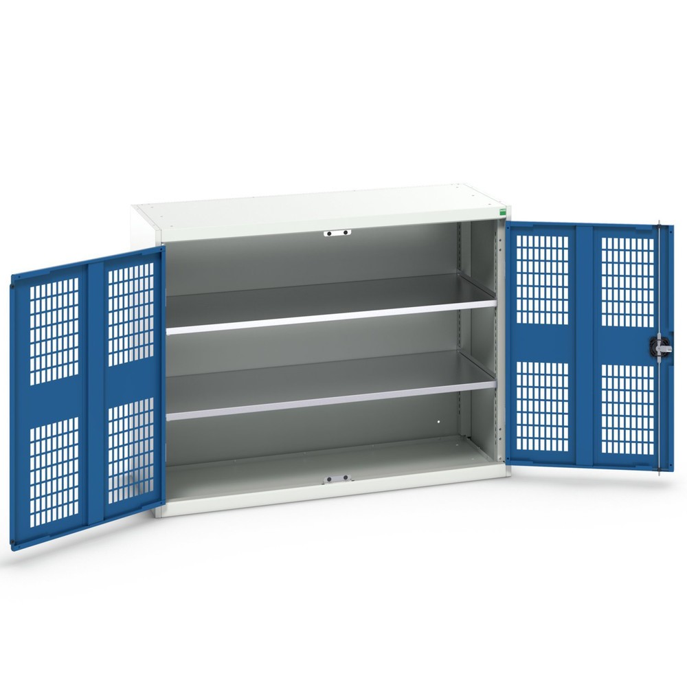 Product image no. 1: bott verso hinged door cabinet with ventilation, with 2 shelves, WxDxH: 1300 x 550 x 1000 mm