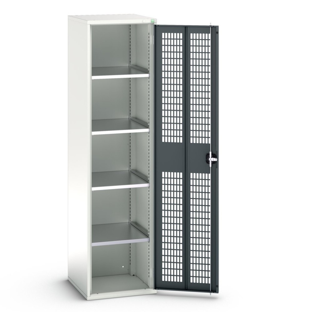 Product image no. 1: bott verso hinged door cabinet with ventilation, with 4 shelves, WxDxH: 525 x 550 x 2000 mm