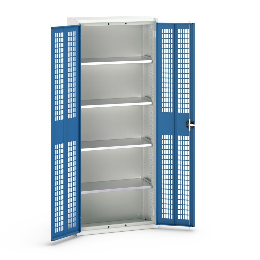 Product image no. 1: bott verso hinged door cabinet with ventilation, with 4 shelves, WxDxH: 800 x 350 x 2000 mm