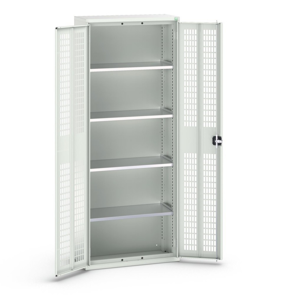 Product image no. 1: bott verso hinged door cabinet with ventilation, with 4 shelves, WxDxH: 800 x 350 x 2000 mm