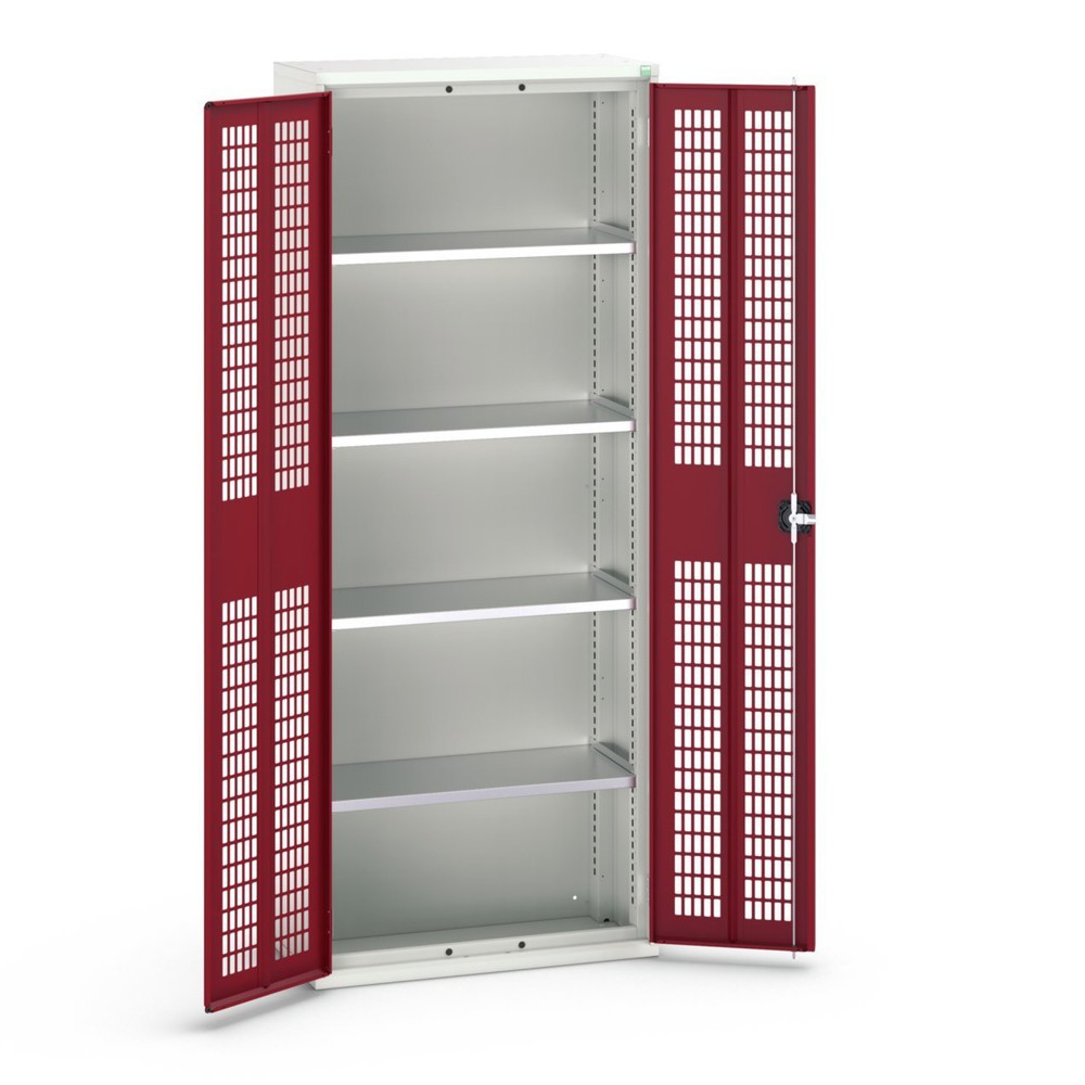 Product image no. 1: bott verso hinged door cabinet with ventilation, with 4 shelves, WxDxH: 800 x 350 x 2000 mm