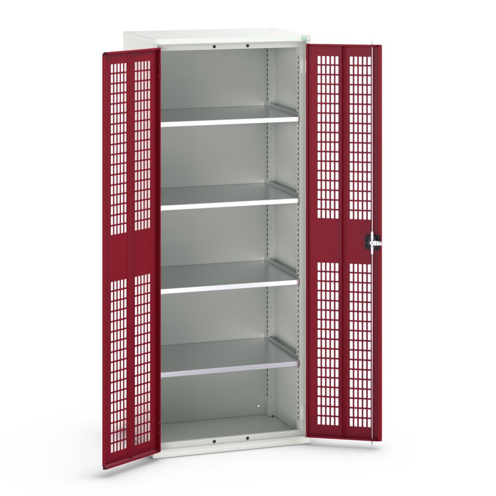 Product image no. 1: bott verso hinged door cabinet with ventilation, with 4 shelves, WxDxH: 800 x 550 x 2000 mm