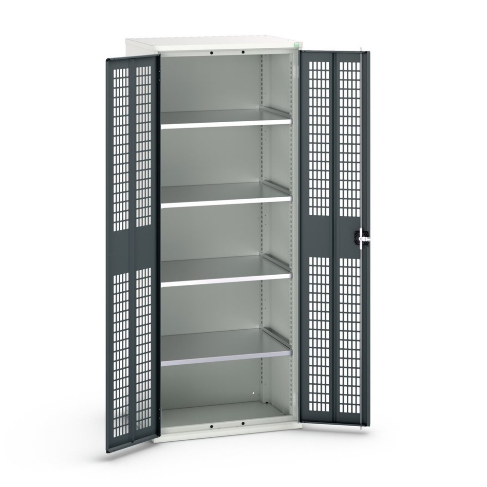 Product image no. 1: bott verso hinged door cabinet with ventilation, with 4 shelves, WxDxH: 800 x 550 x 2000 mm