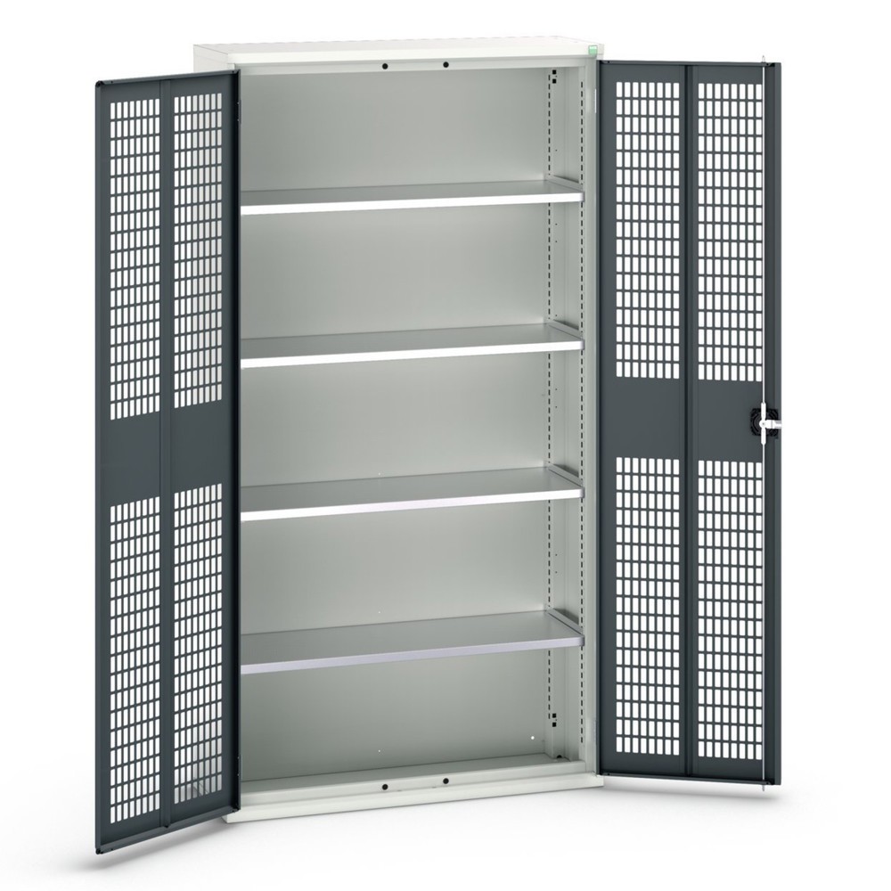 Product image no. 1: bott verso hinged door cabinet with ventilation, with 4 shelves, WxDxH: 1050 x 350 x 2000 mm
