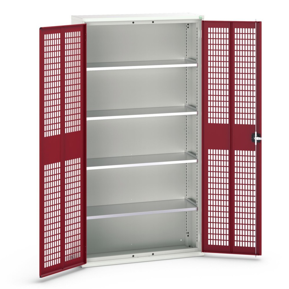 Product image no. 1: bott verso hinged door cabinet with ventilation, with 4 shelves, WxDxH: 1050 x 350 x 2000 mm