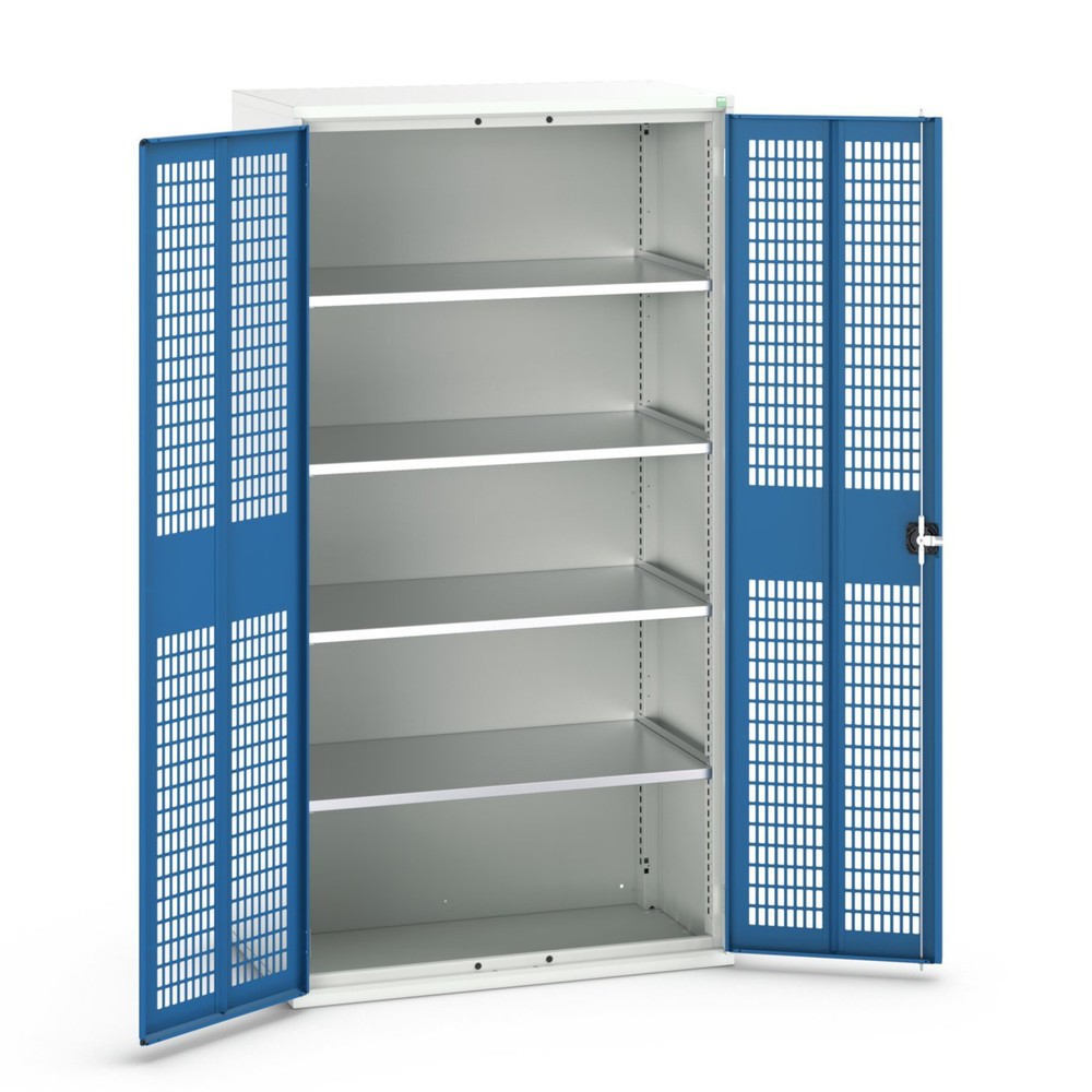 Product image no. 1: bott verso hinged door cabinet with ventilation, with 4 shelves, WxDxH: 1050 x 550 x 2000 mm