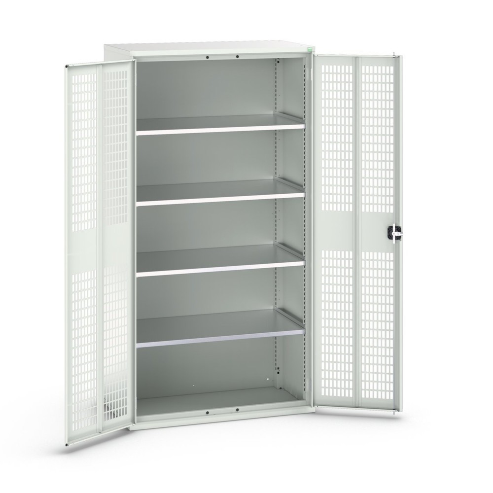 Product image no. 1: bott verso hinged door cabinet with ventilation, with 4 shelves, WxDxH: 1050 x 550 x 2000 mm