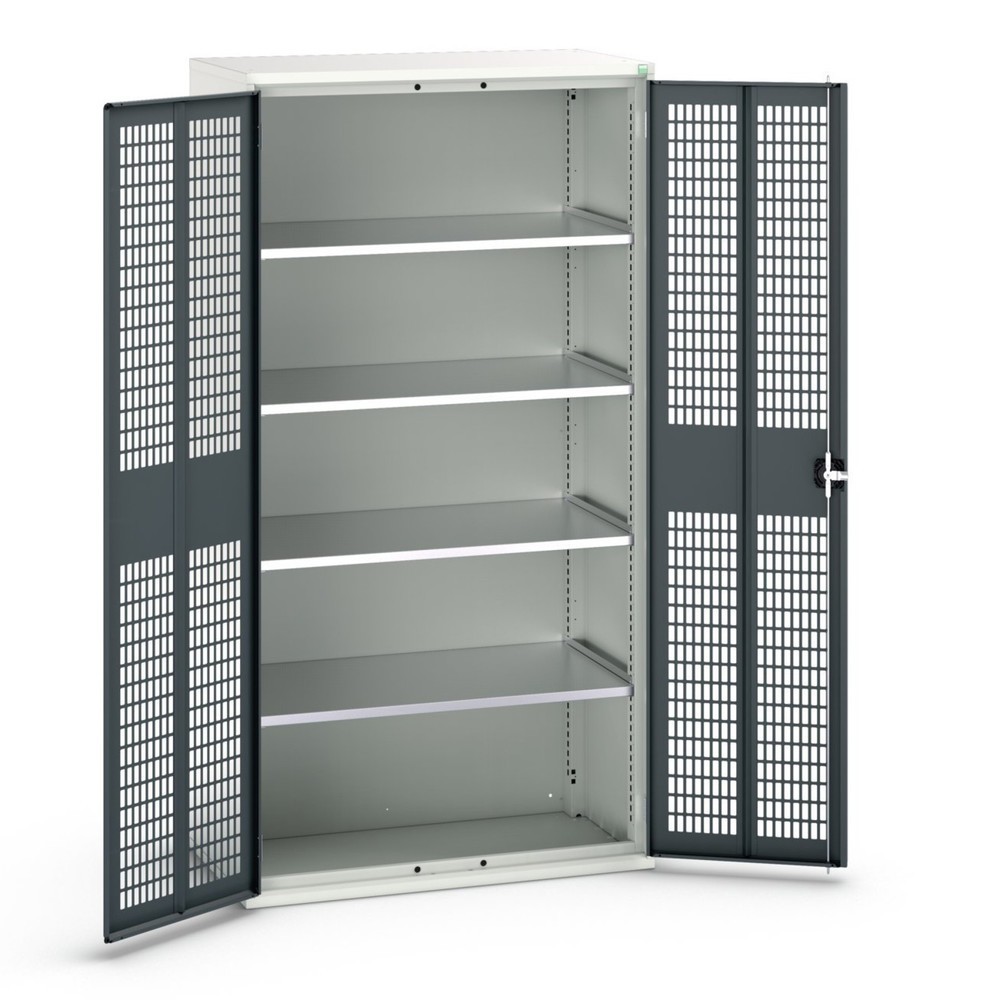 Product image no. 1: bott verso hinged door cabinet with ventilation, with 4 shelves, WxDxH: 1050 x 550 x 2000 mm