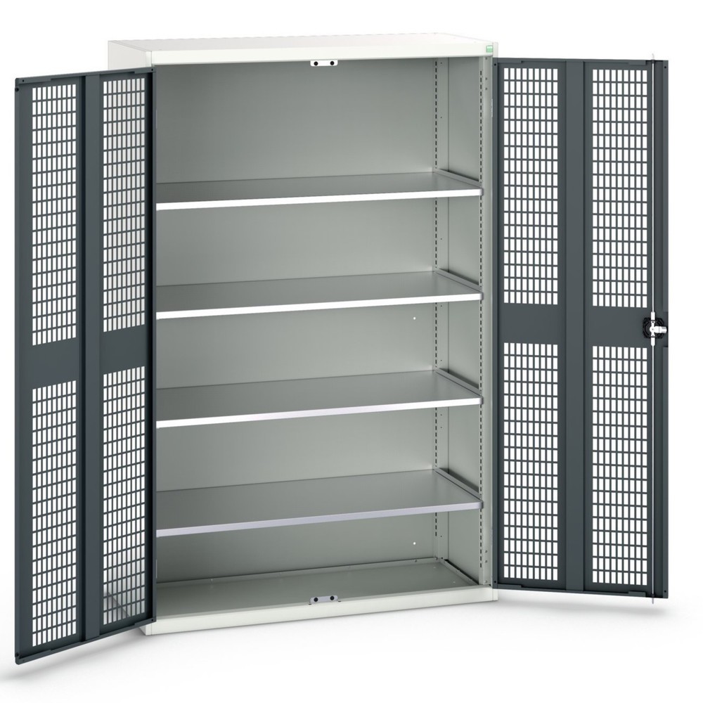 Product image no. 1: bott verso hinged door cabinet with ventilation, with 4 shelves, WxDxH: 1300 x 550 x 2000 mm