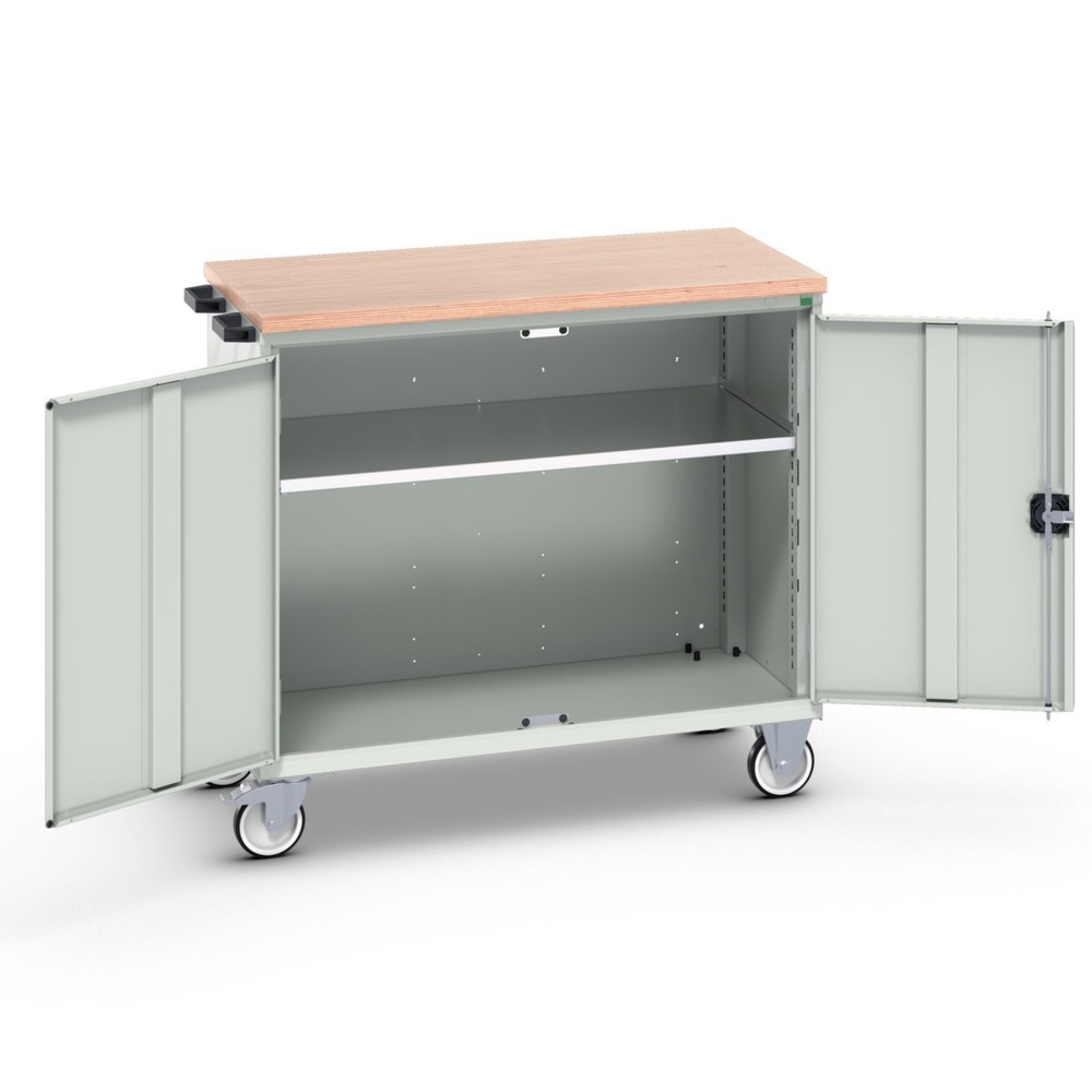 Product image no. 1: bott verso mobile drawer cabinet with 2 doors, shelf and multiplex top