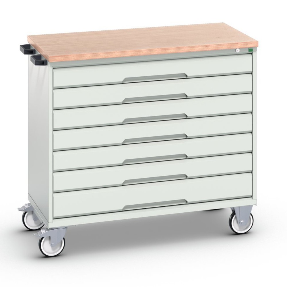 Product image: bott verso mobile drawer cabinet with 7 drawers and multiplex top