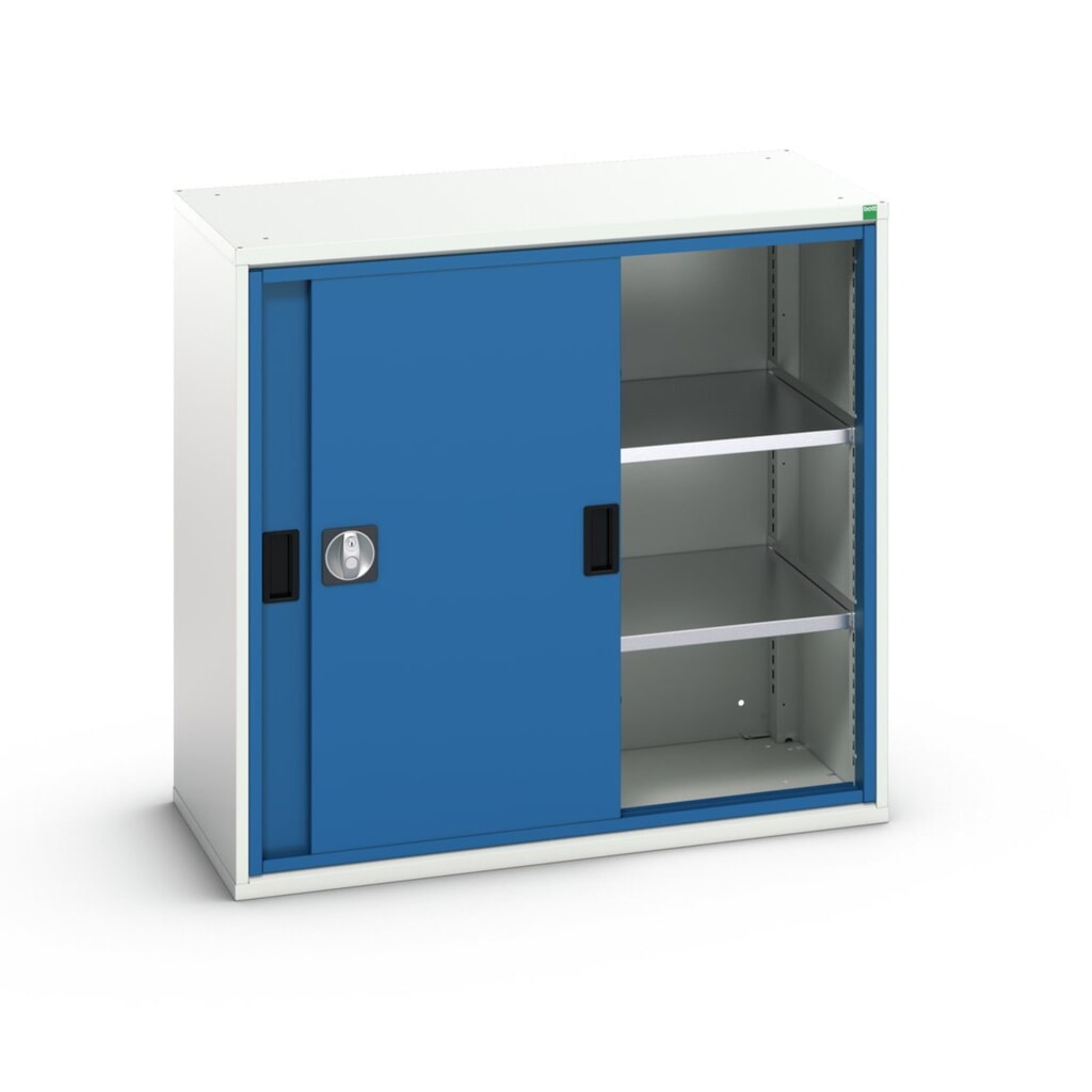 bott verso sliding door cabinet with 2 shelves, WxDxH: 1050 x 550 x 1000 mm Product image no. 1: bott verso sliding door cabinet with 2 shelves, WxDxH: 1050 x 550 x 1000 mm