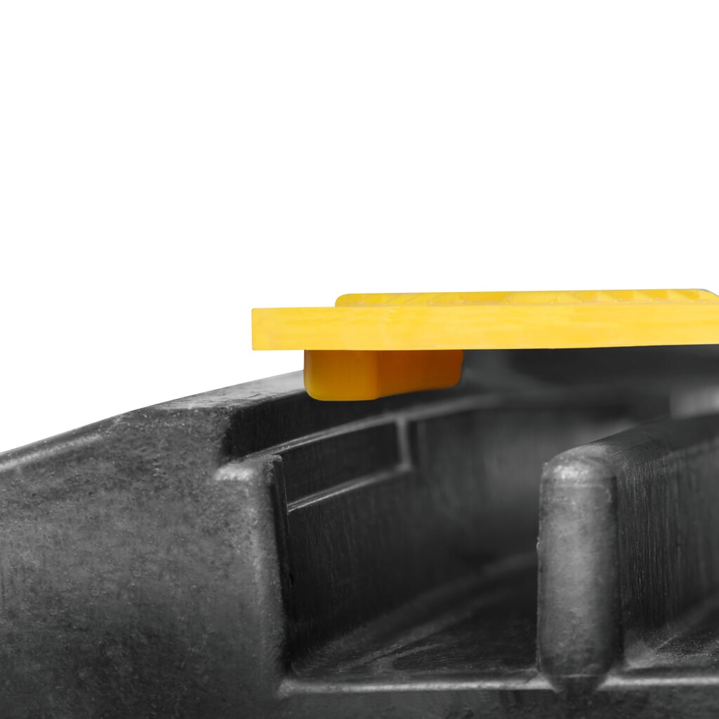 Cable bridge with 5 ducts, interconnectable, HxWxD 50 x 900 x 500 mm, black/yellow Product image no. 3: Cable bridge with 5 ducts, interconnectable, HxWxD 50 x 900 x 500 mm, black/yellow