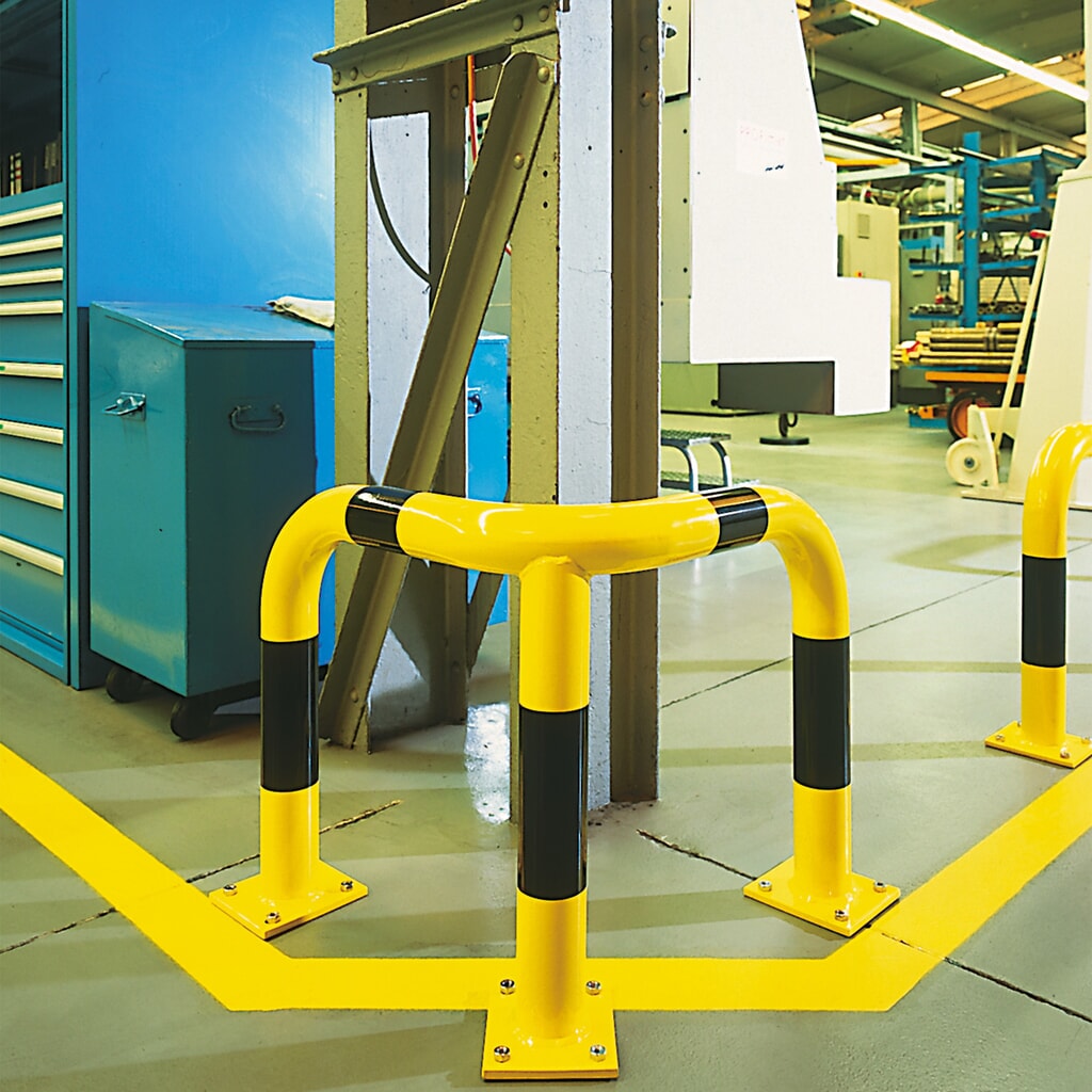 Product image no. 1: Corner hoop guard for indoor and outdoor use, hot-dip galvanised, height 350 mm