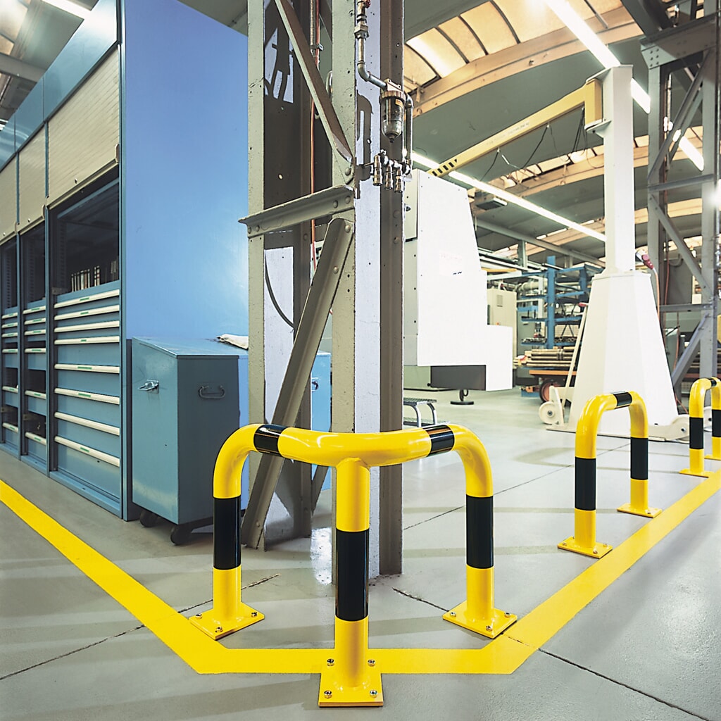 Corner hoop guard for indoor and outdoor use, hot-dip galvanised, height 350 mm Product image no. 5: Corner hoop guard for indoor and outdoor use, hot-dip galvanised, height 350 mm
