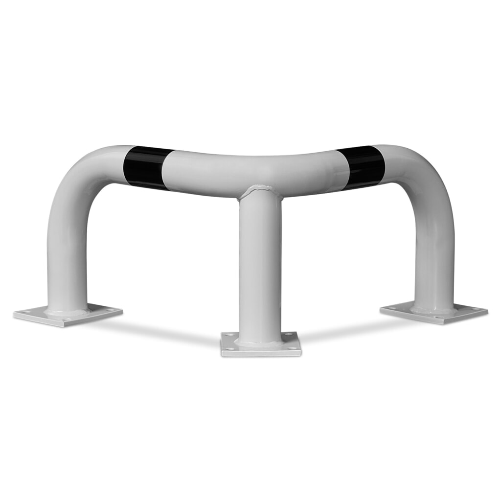 Corner hoop guard for indoor use, plastic-coated, height 350 mm Product image: Corner hoop guard for indoor use, plastic-coated, height 350 mm