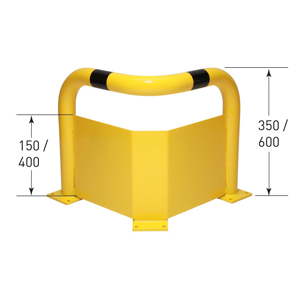 Produktabbildung Nr. 3: Corner hoop guard with underride barrier, indoor use, HxW 350 x 600 mm