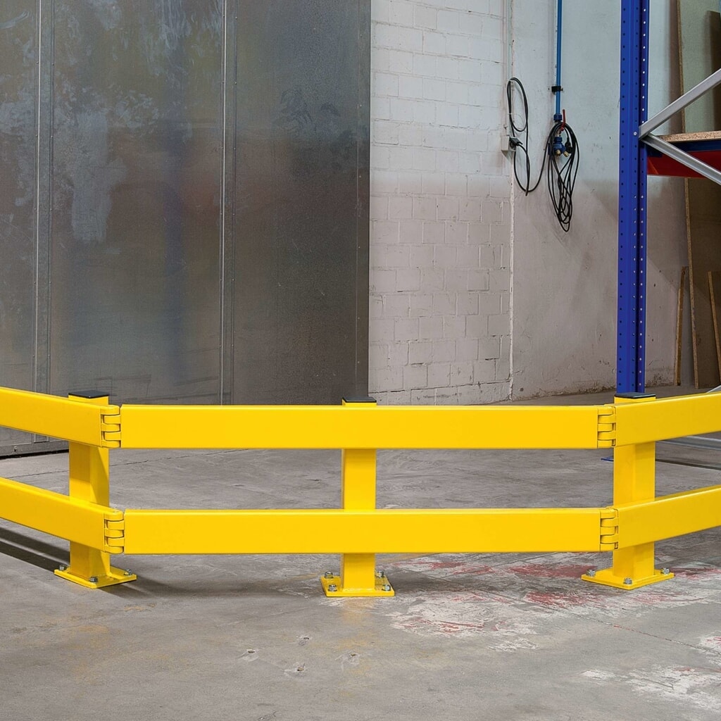MORAVIA corner board joint for C-profile barrier board, plastic-coated, yellow Product image no. 2: MORAVIA corner board joint for C-profile barrier board, plastic-coated, yellow